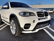 BMW X5 E70 2007–2013 Priekšējā bampera lūpa (2010-2013, krāsošanai) foto 8