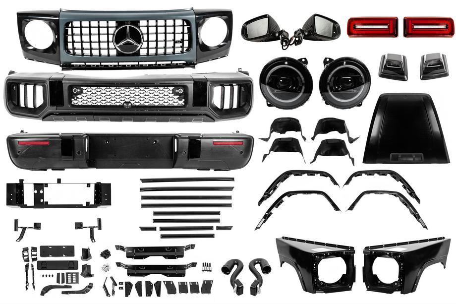 Mercedes G class W463 1990–2018 Facelift komplekts W465 2025 G63 Image