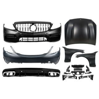 Virsbūves komplekts ar motora pārsegu un spārniem (C63 AMG) Mercedes C-сlass W205 2014–2021 foto 1