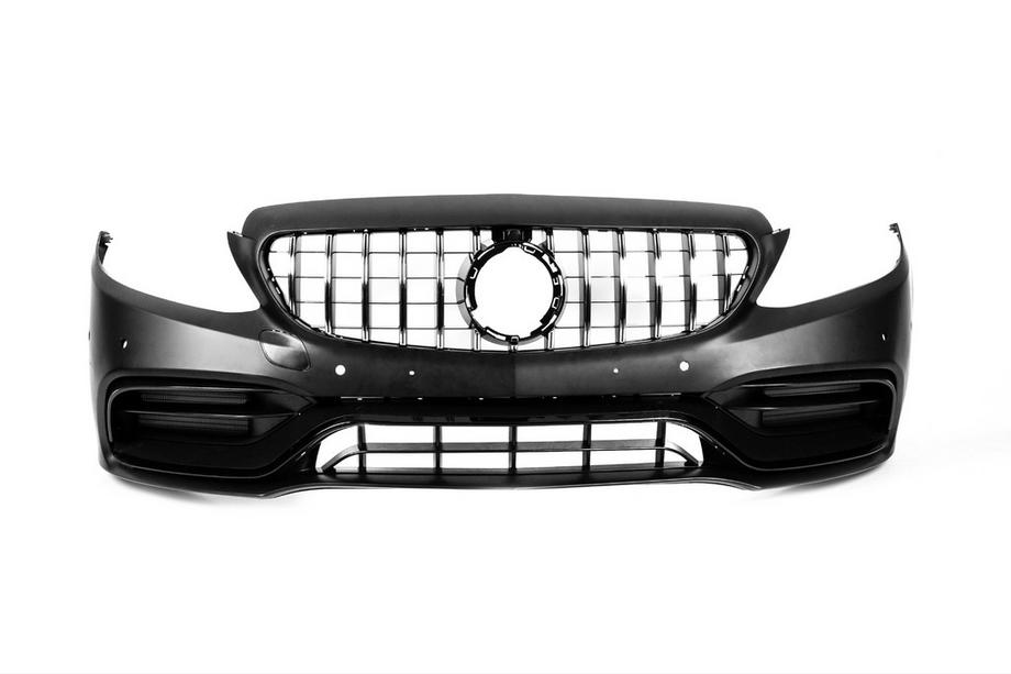 Mercedes C-class W205 2014–2021 Virsbūves komplekts ar motora pārsegu un spārniem (C63 AMG) Foto 11