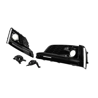 Miglas lukturu restes ar miglas lukturiem (2016-2019, 2 gab., melnas) Audi A5 2016–2025 foto 2