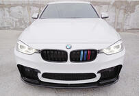 BMW 4 sērija F32/F33/F36 2012–2020 Priekšējā bampera lūpa DPT Lip V-1 (M4, melns spīdīgs) foto 1