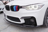 BMW 4 sērija F32/F33/F36 2012–2020 Priekšējā bampera lūpa DPT Lip V-1 (M4, melns spīdīgs) foto 5