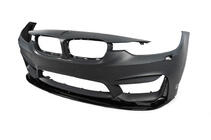 BMW 4 sērija F32/F33/F36 2012–2020 Priekšējā bampera lūpa DPT Lip V-1 (M4, melns spīdīgs) foto 7