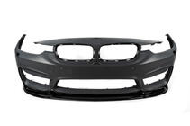 BMW 4 sērija F32/F33/F36 2012–2020 Priekšējā bampera lūpa DPT Lip V-1 (M4, melns spīdīgs) foto 12