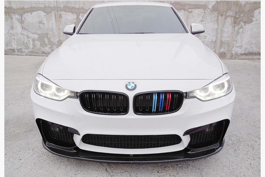 BMW 4 sērija F32/F33/F36 2012–2020 Priekšējā bampera lūpa DPT Lip V-1 (M4, melns spīdīgs) Image