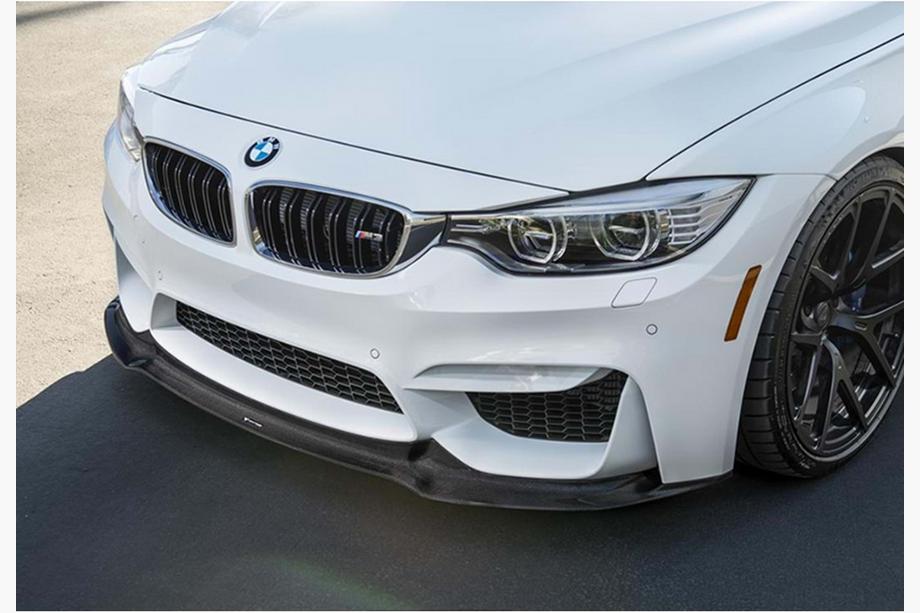 BMW 4 sērija F32/F33/F36 2012–2020 Priekšējā bufera lūpa DPT Lip V-2 (M4, spīdīgi melna) Foto 4