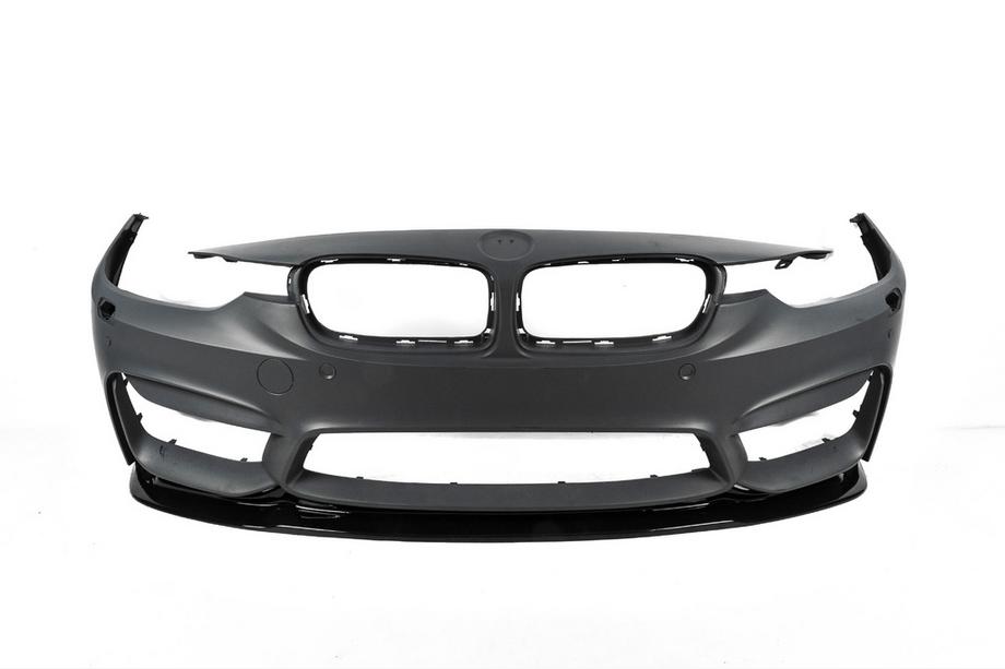 BMW 4 sērija F32/F33/F36 2012–2020 Priekšējā bufera lūpa DPT Lip V-2 (M4, spīdīgi melna) Foto 8