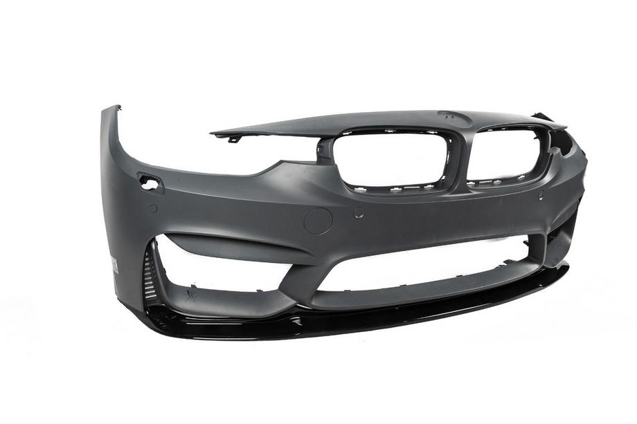 BMW 4 sērija F32/F33/F36 2012–2020 Priekšējā bufera lūpa DPT Lip V-2 (M4, spīdīgi melna) Foto 13