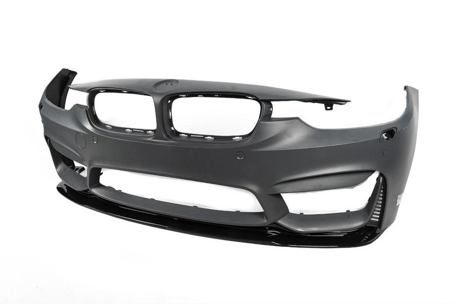 BMW 4 sērija F32/F33/F36 2012–2020 Priekšējā bufera lūpa DPT Lip V-2 (M4, spīdīgi melna) Foto 14
