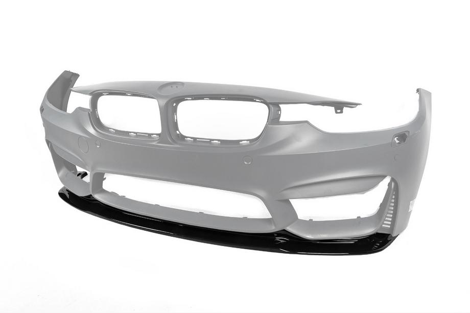 BMW 4 sērija F32/F33/F36 2012–2020 Priekšējā bufera lūpa DPT Lip V-2 (M4, spīdīgi melna) Foto 10