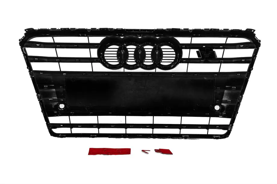 Audi A7 2010–2018 Priekšējā radiatora reste S-Style (2010-2014, melna ar hromu) Foto 4