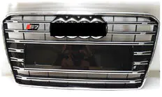 Audi A7 2010–2018 S-Style priekšējais režģis (2015-2018, melns ar hromu) foto 1