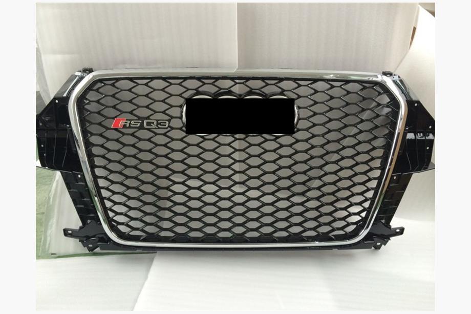 Audi Q3 2011–2019 Priekšējais radiatora režģis RSQ-Style (2011-2015, melns ar hromu) Image