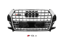 Audi Q3 2011–2019 Priekšējā reste SQ-Style (2015-2019, melna ar hromu) foto 1