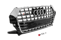 Audi Q3 2011–2019 Priekšējā reste SQ-Style (2015-2019, melna ar hromu) foto 3