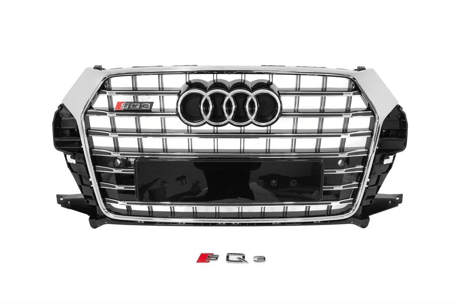 Audi Q3 2011–2019 Priekšējā reste SQ-Style (2015-2019, melna ar hromu) Image