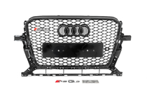 Audi Q5 2008–2017 Priekšējais radiatora režģis RSQ-Style ar Quattro uzrakstu (2012-2017, melns) foto 1