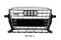 Audi Q5 2008–2017 Priekšējais režģis SQ-Style (2012-2017, melns ar hromu) foto 1