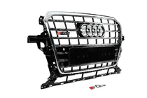 Audi Q5 2008–2017 Priekšējais režģis SQ-Style (2012-2017, melns ar hromu) foto 3