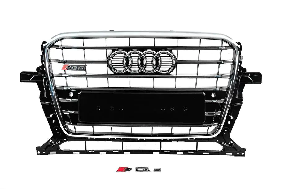 Audi Q5 2008–2017 Priekšējais režģis SQ-Style (2012-2017, melns ar hromu) Image