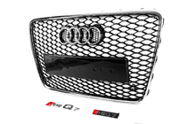 Audi Q7 2005–2015 Priekšējais režģis RSQ-Style (melns ar hromu) foto 2