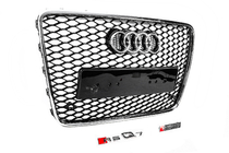 Audi Q7 2005–2015 Priekšējais režģis RSQ-Style (melns ar hromu) foto 3