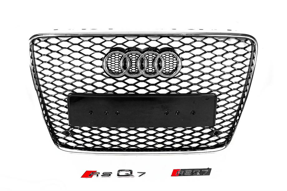 Audi Q7 2005–2015 Priekšējais režģis RSQ-Style (melns ar hromu) Image