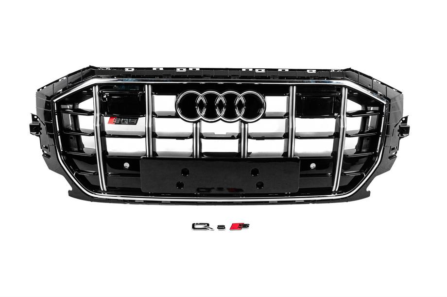 Audi Q8 2018– Priekšējā reste SQ-Style (2018-2023, melna ar hromu) Image
