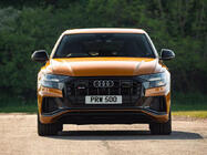 Audi Q8 2018– Priekšējais radiatora režģis SQ-Style (2018-2023, melns) foto 1