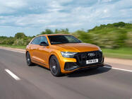Audi Q8 2018– Priekšējais radiatora režģis SQ-Style (2018-2023, melns) foto 7