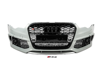 Audi A6 C7 2011–2017 Priekšējais bamperis ar melnu RS6-Style režģi (2011-2014) foto 1