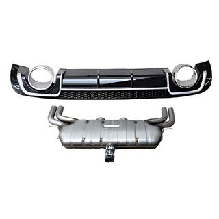 Aizmugurējais difuzors ar izplūdes uzgaļiem V-2 (S/S-Line, 2012-2020) Audi A3 2012–2020