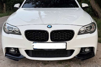 BMW 5. sērija F10/F11 2010–2016 Priekšējā režģa "nieres" Diamond Black (spīdīgi melns) foto 2