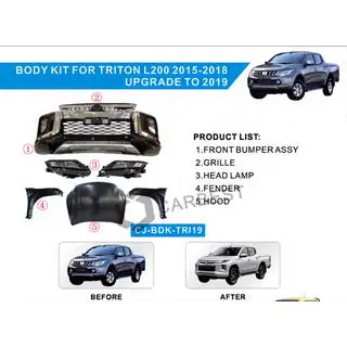 2020. gada feislifta modernizācijas komplekts (komplekts) Mitsubishi L200 2015–2024