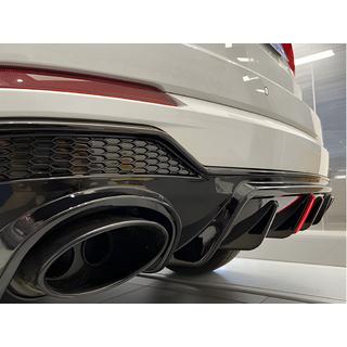 Aizmugurējais difuzors ar izplūdes uzgaļiem QRS-Style Audi Q3 2019–2025 foto 1