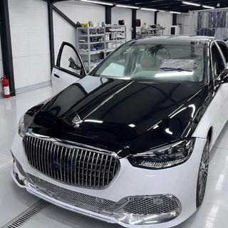 W223 Maybach restailinga komplekts (ar durvju rokturiem un ieliktņiem) foto 4