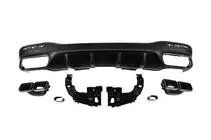 Mercedes GLE/ML class W166 2011–2018 Aizmugurējais difuzors GLE (GLE63 Black dizains) foto 2
