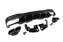 Mercedes GLE/ML class W166 2011–2018 Aizmugurējais difuzors GLE (GLE63 Black dizains) foto 4
