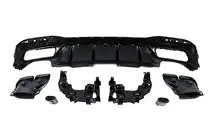 Mercedes GLE/ML class W166 2011–2018 Aizmugurējais difuzors GLE (GLE63 Black dizains) foto 6