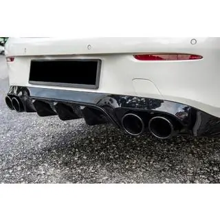 Aizmugurējais difuzors Black ar izpūtēja uzgaļiem Black (AMG53 dizains) foto 2