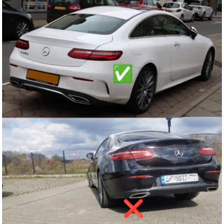Aizmugurējais difuzors Black ar izpūtēja uzgaļiem Black (AMG53 dizains) foto 4