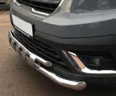 Renault Trafic 2015– Shark ST015 priekšējais aizsargstienis (2021+, nerūsējošais tērauds) foto 2