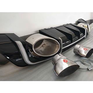 Aizmugurējais difuzors ar izplūdes uzgaļiem TTRS-Style (2014-2020) Audi TT 2014–2023
