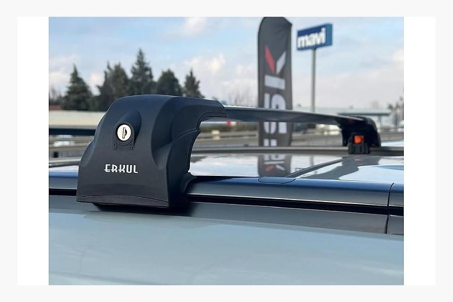 Slēdzamas šķērssijas integrētajiem jumta reliņiem Ecem V2 (2 gab.) līdz 110 cm, pelēkas Image