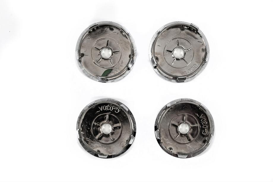 Renault Disku centrālās uzlikas, melnas ar gredzenu (59 mm / 55 mm, 4 gab.) Foto 3