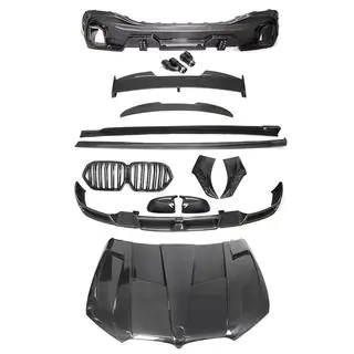 Virsbūves komplekts ar motora pārsegu Carbon V2 (2018-2022) foto 3