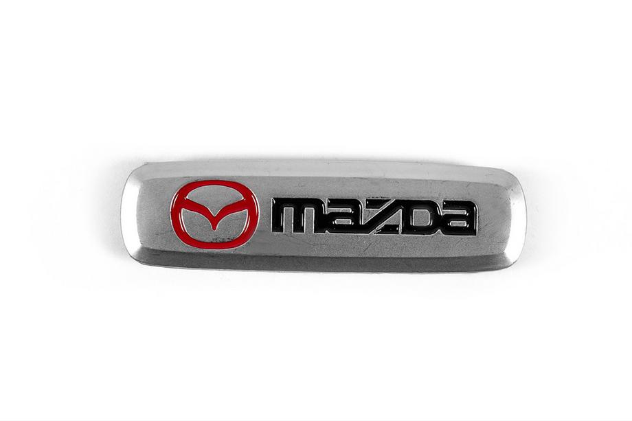 Mazda Alumīnija emblēma auto paklājiņiem (1 gab.) Foto 2