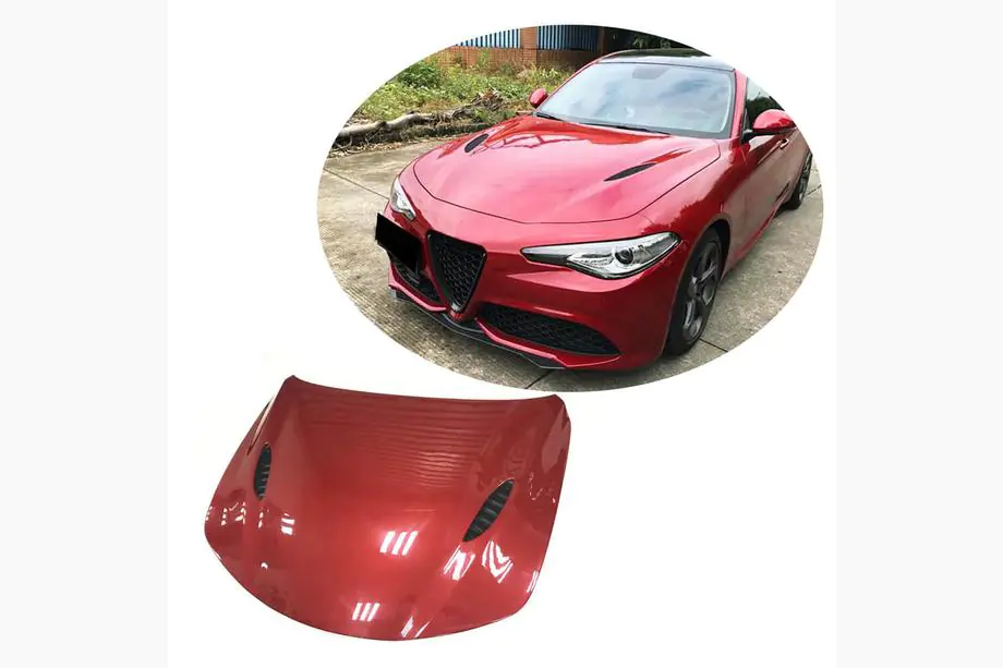 Alfa Romeo Giulia 2016–2022 Motora pārsegs V2 (oglekļa šķiedra) Image