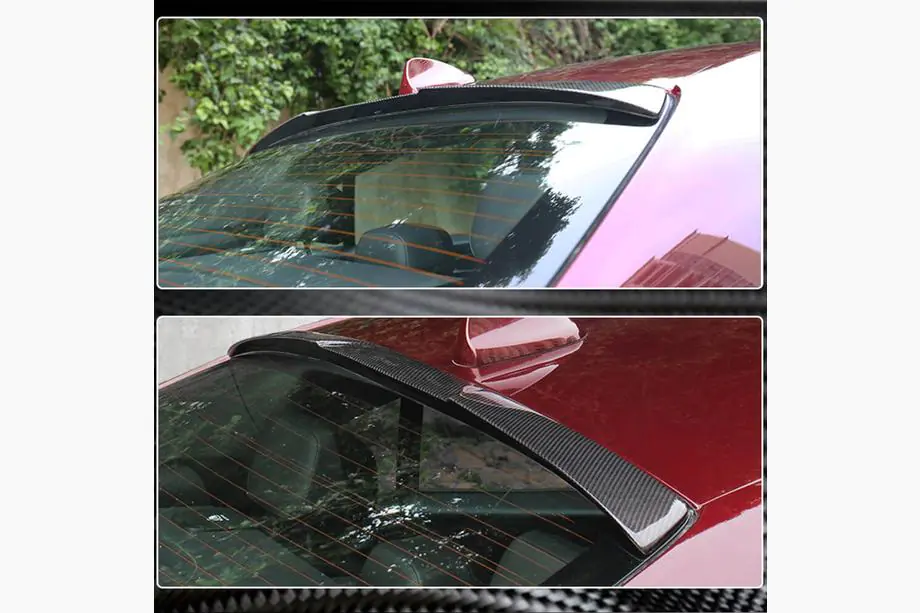 Alfa Romeo Giulia 2016–2022 Aizmugurējā stikla spoilers V1 (Carbon) Foto 4
